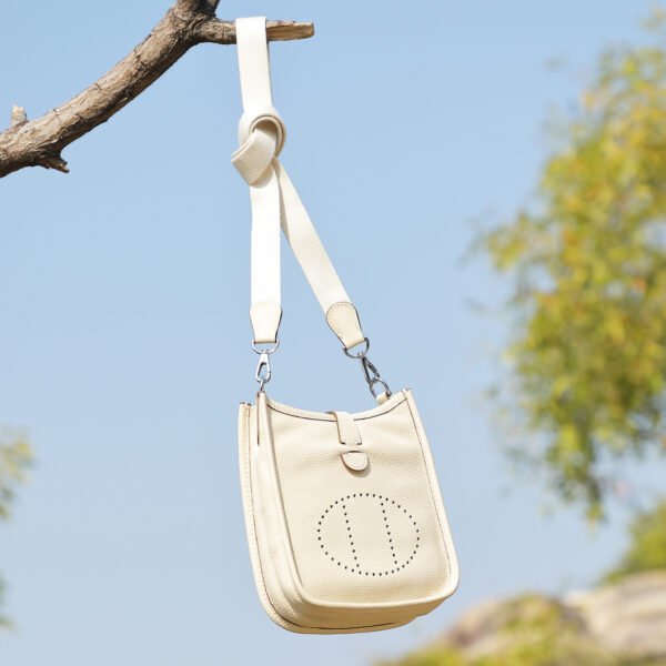 JJSY4121 Mini Genuine Leather Saddle Bag — Versatile Crossbody