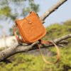 JJSY4127 Mini Genuine Leather Saddle Bag — Versatile Crossbody