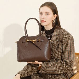 genuine cowhide shoulder bag