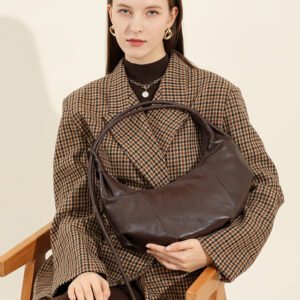 leather hobo shoulder bag