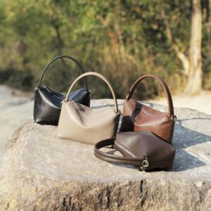 Vintage Leather Top Handle Bag — Fashion Pillow Crossbody