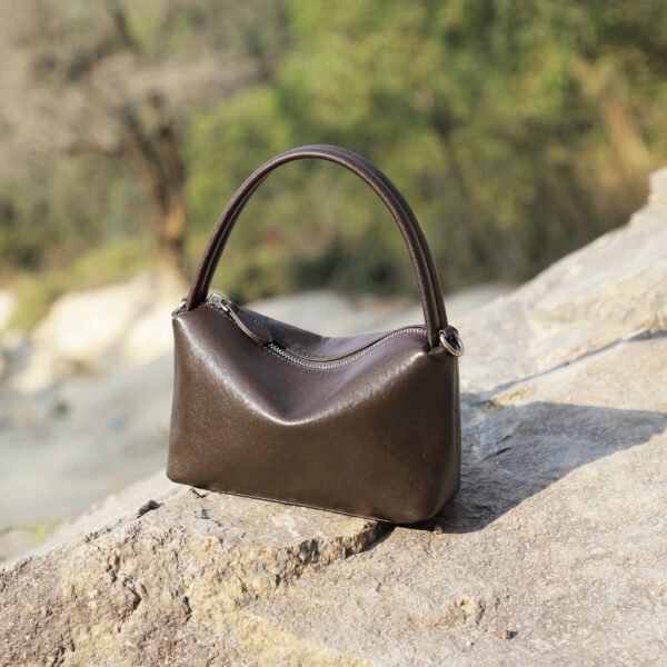 JJSY4211 Vintage Leather Top Handle Bag — Fashion Pillow Crossbody