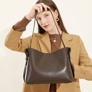 leather underarm tote