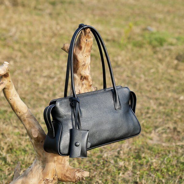 Genuine Leather Tote Bag — Vintage Pillow Style