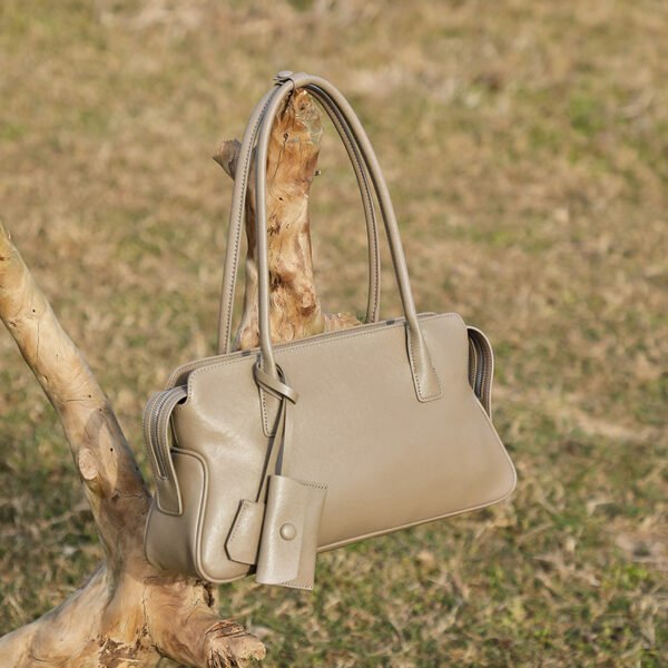 Genuine Leather Tote Bag — Vintage Pillow Style