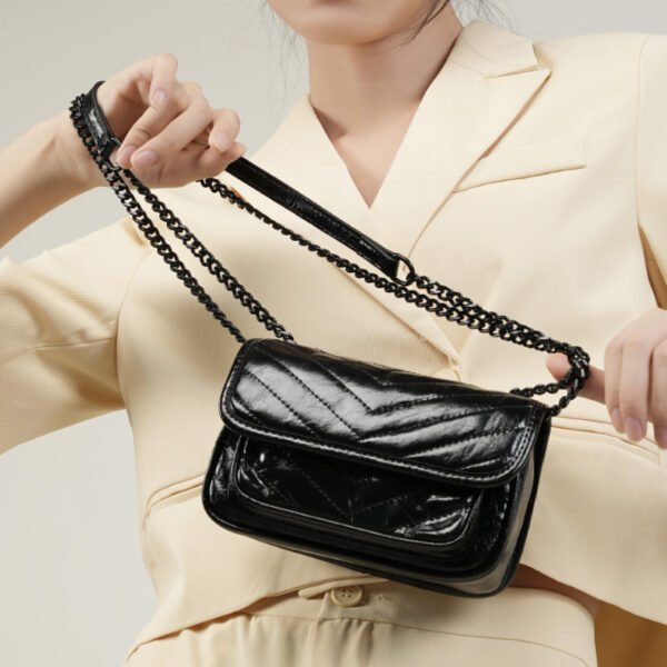 画板 1 Genuine Leather Chain Bag | Women’s Mini Crossbody & Shoulder