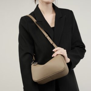 vintage soft leather shoulder bag