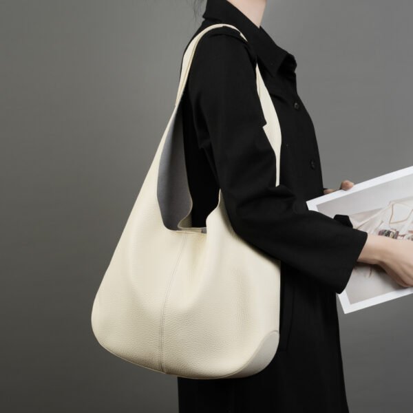 Vintage Leather Tote Bag | Large Capacity Cowhide Shoulder Purse