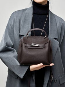 leather Kelly bag