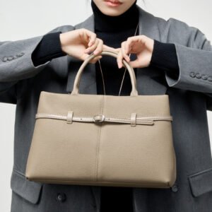 leather briefcase tote