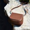 画板 1 Leather Saddle Bag — Vintage Chestnut Crossbody Purse