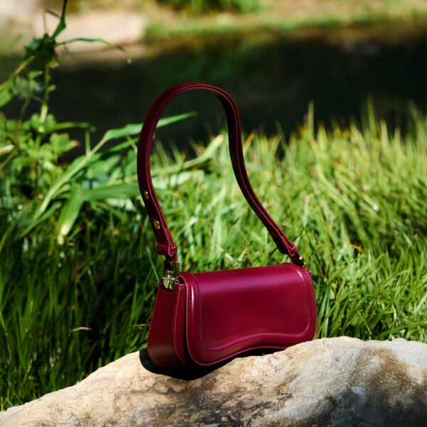 Leather Shoulder Bag — Chic Tofu Crossbody Purse