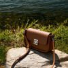 画板 1 Genuine Leather Square Crossbody Bag — Stylish Retro Shoulder