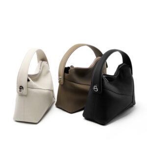 画板 10 Genuine Leather Pillow Bag — Modern Geometric Tote