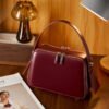 Leather Commuter Small Box Bag — Chic Everyday Crossbody