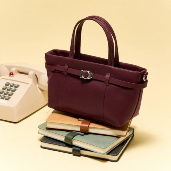 Leather Commuter Small Box Bag — Chic Everyday Crossbody