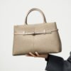 Leather Briefcase Tote — Stylish Commuter Handbag
