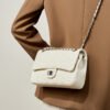 Luxury Leather Chain Shoulder Bag | Women’s Crossbody Camellia Flap Bag