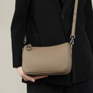 cowhide underarm purse