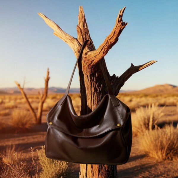 画板 4 Genuine Leather Soft Tote — Large Capacity Casual Bag