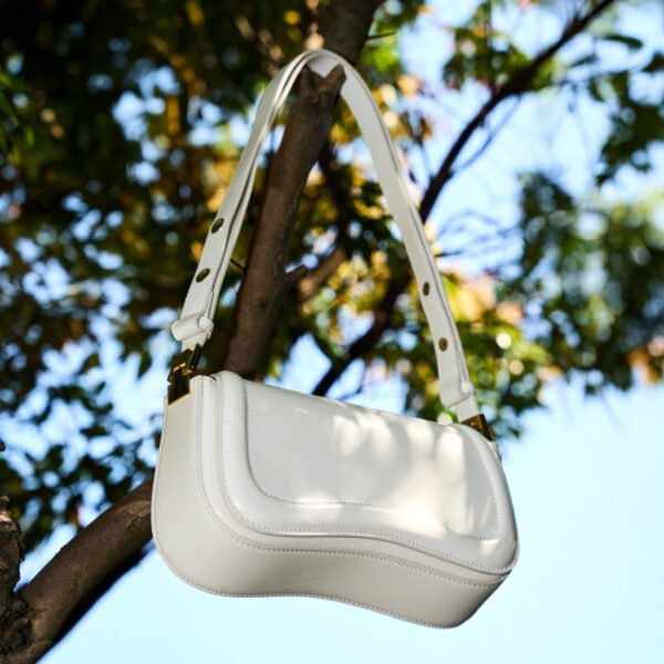 Leather Shoulder Bag — Chic Tofu Crossbody Purse