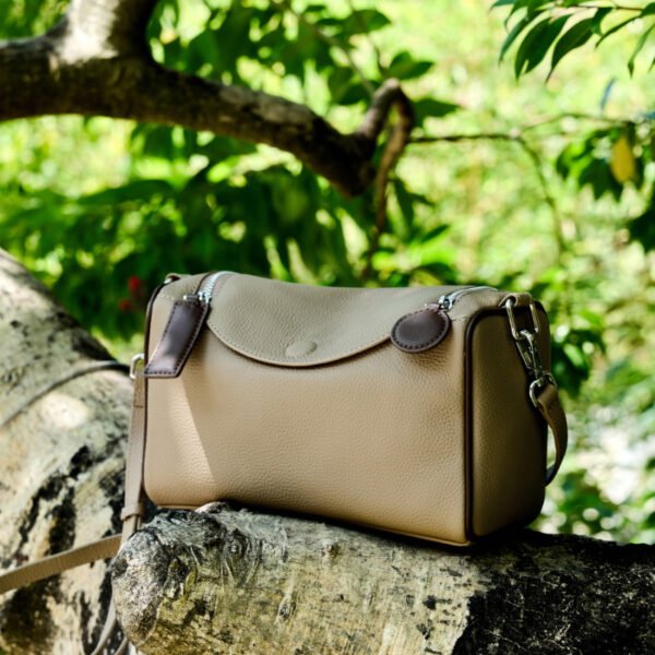 Genuine Leather Boston Bag — Versatile Pillow Shoulder Crossbody