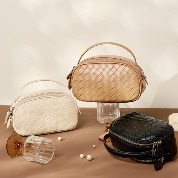 画板 4 Leather Woven Crossbody Bag – Women’s Summer Shoulder Purse