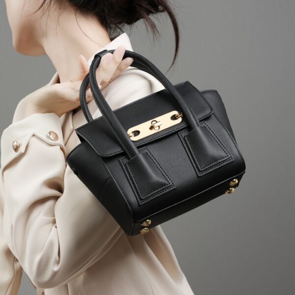 Korean Style Winged Leather Handbag | Trendy Shoulder & Crossbody Bag