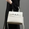 Genuine Leather Kelly Bag | Top-Grain Cowhide Tote, Shoulder & Crossbody