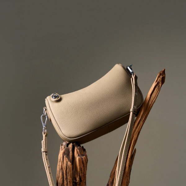 Vintage Soft Leather Shoulder Bag — Mahjong Underarm Crossbody