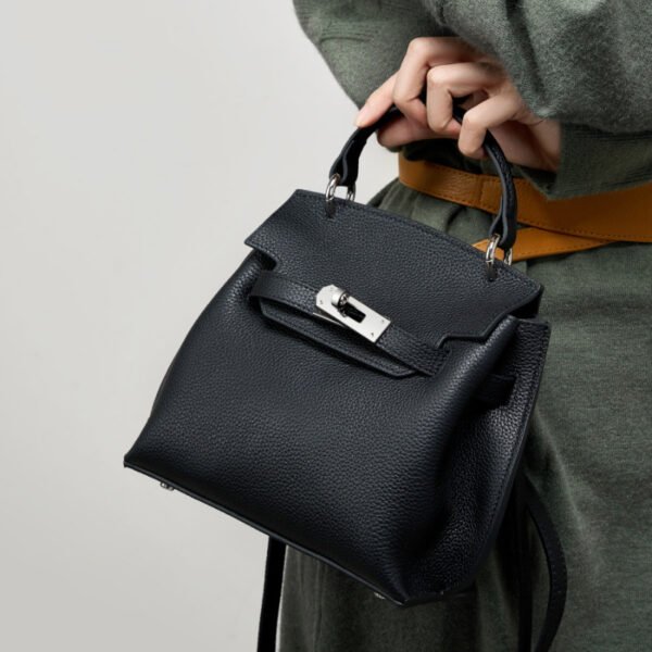 Leather Kelly Bag — Vintage Crossbody for Women