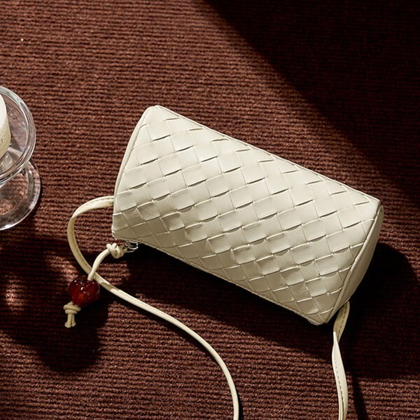 Fashion Woven Leather Bucket Bag | Versatile Pillow Shoulder & Crossbody Bag