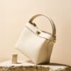 画板 6 Genuine Leather Bucket Bag | Chic Minimalist Shoulder & Crossbody Handbag