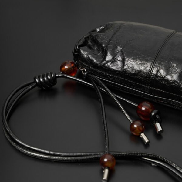 Genuine Leather Pleated Dumpling Bag | New Autumn Shoulder & Crossbody Handbag
