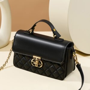 Quilted Leather Shoulder Bag – Women’s Commuter Handbag