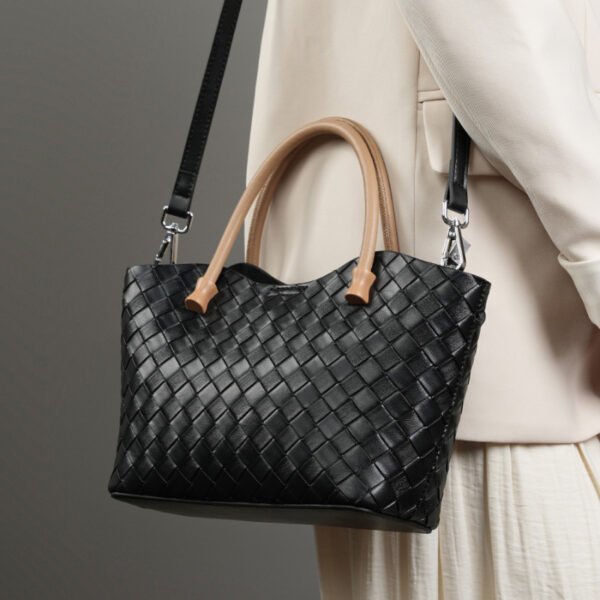画板 6 Woven Leather Shoulder Bag | New Arrival Minimalist Tote Crossbody Bag