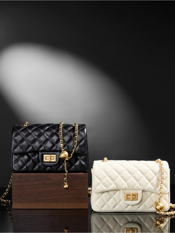 Quilted Chain Shoulder Bag | Small Leather Women’s Crossbody Bag