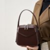 Leather Top Handle Roof Bag Crossbody — Chic Daily Carry
