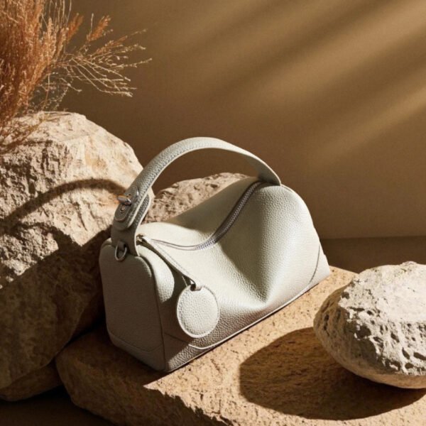 Leather Boston Bag — Versatile Shoulder & Handbag