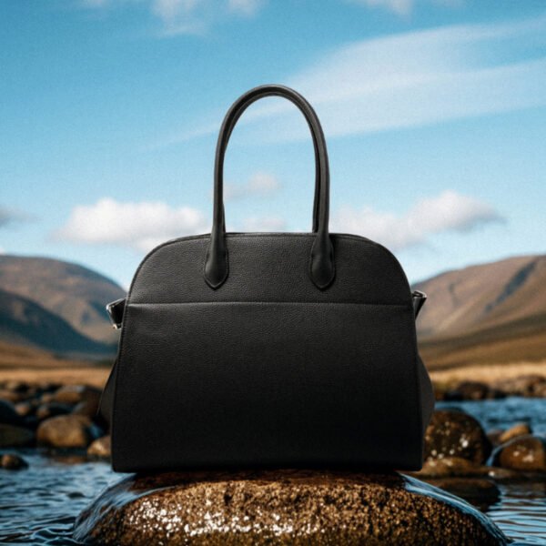 Genuine Leather Tote Bag — Large Capacity Travel Work Bag