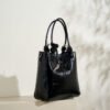 画板 7 2025 Leather Bucket Bag | Oil Wax Genuine Leather Tote & Crossbody Handbag