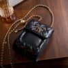 Leather Chain Crossbody Mini Bag | Genuine Cowhide Phone Shoulder Bag
