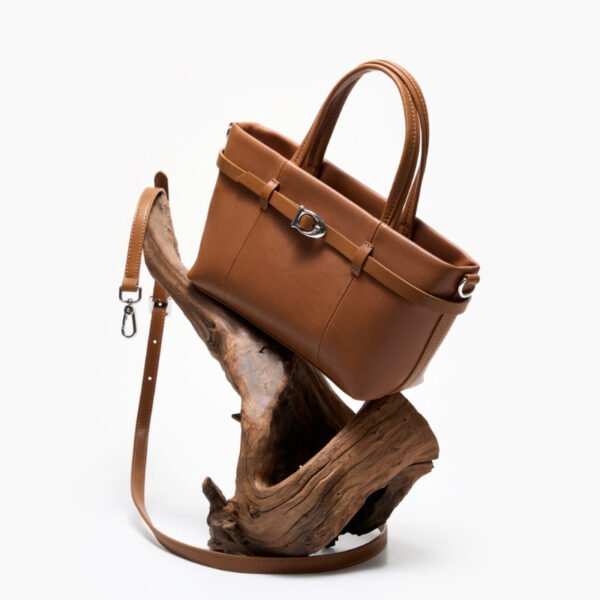 Leather Commuter Small Box Bag — Chic Everyday Crossbody