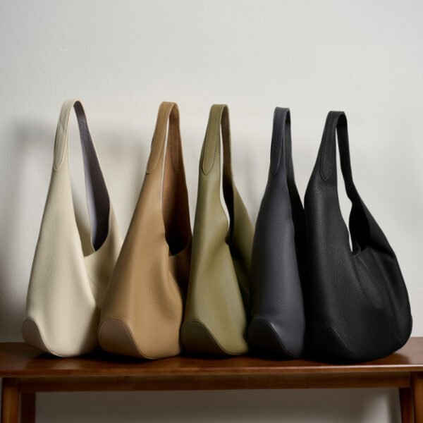 Vintage Leather Tote Bag | Large Capacity Cowhide Shoulder Purse