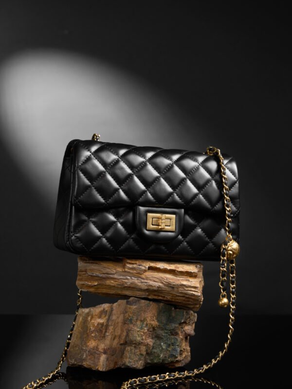 Quilted Chain Shoulder Bag | Small Leather Women’s Crossbody Bag
