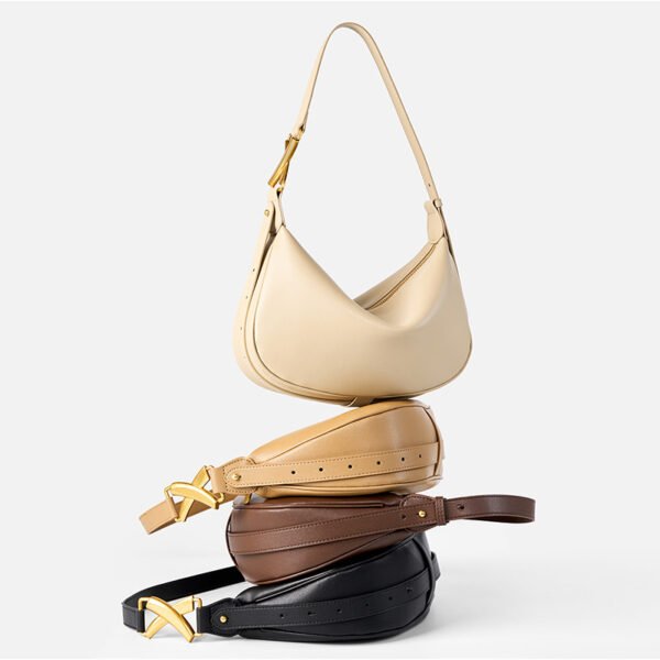 Leather Dumpling Shoulder Bag – Women’s Underarm Crossbody