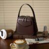 Leather Top Handle Roof Bag Crossbody — Chic Daily Carry