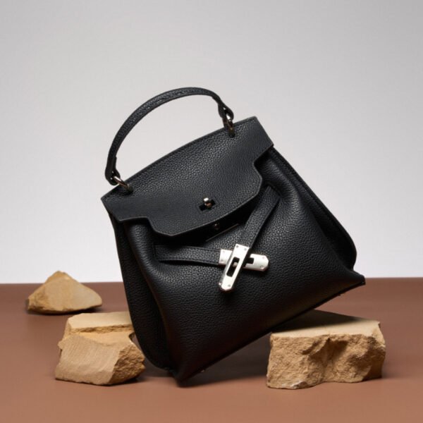 Leather Kelly Bag — Vintage Crossbody for Women