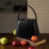 Leather Top Handle Roof Bag Crossbody — Chic Daily Carry