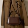 Leather Commuter Small Box Bag — Chic Everyday Crossbody